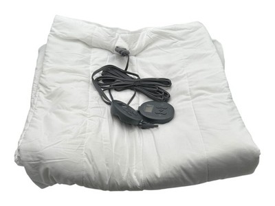 SUNBEAM ELECTRIC RESTFUL QUILTED HEATED MATTRESS PAD KING 80'' X 76'' WHITE