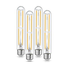 Tubular Light Bulb 7.3 Inch Dimmable T10 LED Bulb E26 6W 60 Watts Edison Bulb...