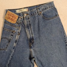 Vintage '05 Levi  s 517 Bootcut Blue Jeans 42x32 100 Cotton Denim Workwear