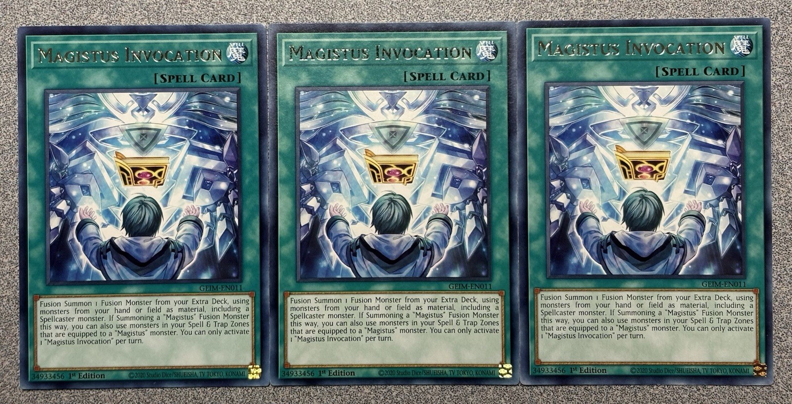 Magistus Invocation GEIM-EN011 (x3) Genesis Impact 1st Edition NM