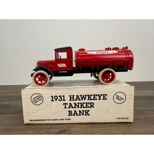 Ertl 1931 Hawkeye Tanker Bank Leffler Fuel Oils Diecast Truck NIB