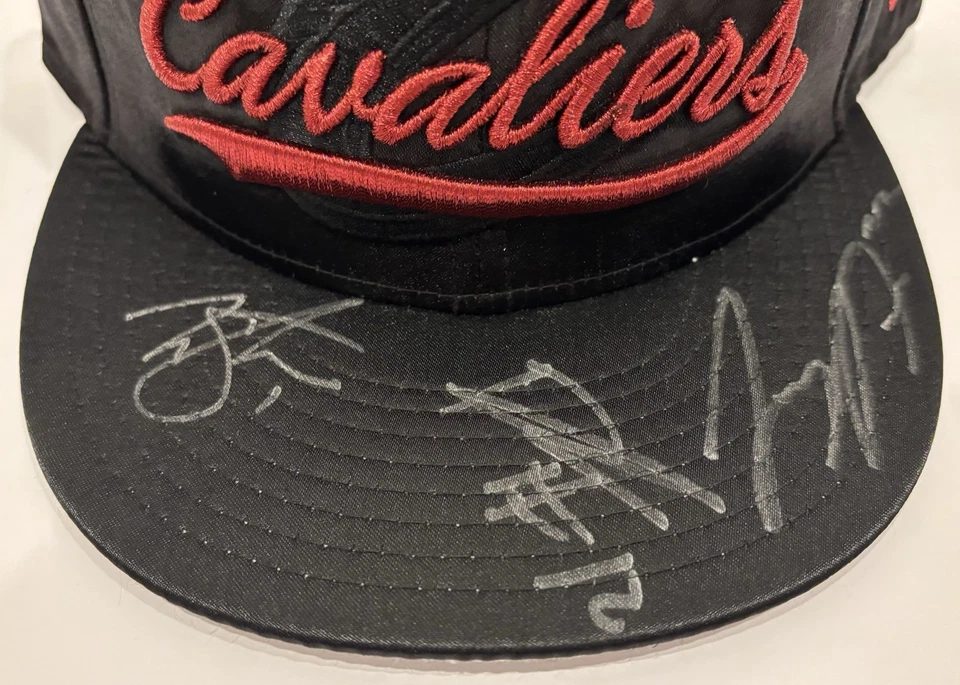 Chapéu Snapback 2018-19 Cleveland Cavaliers autografado/assinado limitado 3 sigs! - Imagem 2 de 4