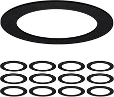Sunco 12 Pack Goof Rings for 6 Inch Recessed Lights, Flush Mount Black Can Light