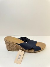 01764 Tommy Bahamas Sandalias Mujer Alpargata Cuña Negro Beige-US 10