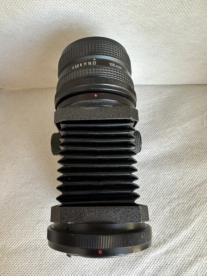 Novoflex Auto Bellows Noflexar F4 105mm Macro Bellows Lens Canon FD Mount B&W - Image 3 of 4