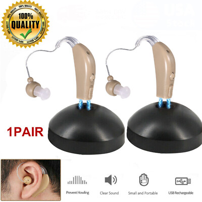 Mini Digital Hörgeräte Hörhilfe Hörverstärker In Ear Invisible Senior 