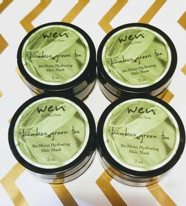 New Wen Set Of 4 Bamboo Green Tea Re Moist Hydrating Hair Mask 2