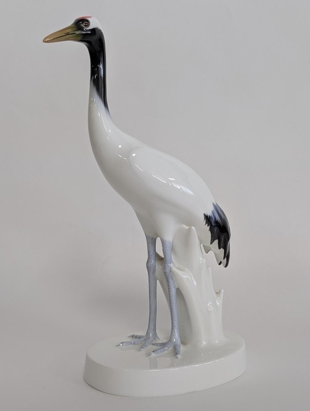 Noritake "Standing Crane" Nippon Toki Kaisha, 11"H, PA6688