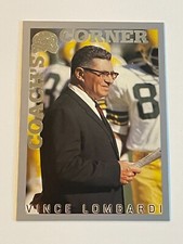 2000 Fleer Greats of Game Football Coaches Corner - Vince Lombardi - Packers
