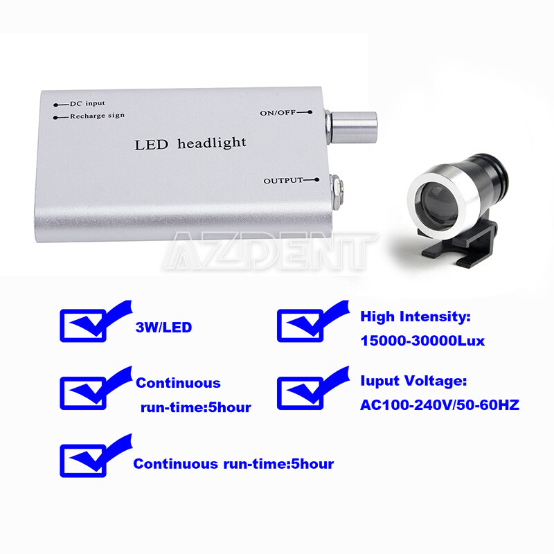 Loupes Binoculaires Dentaires 2.5X420 DY-109 Clip Sur Lunettes - Neuf US Stock