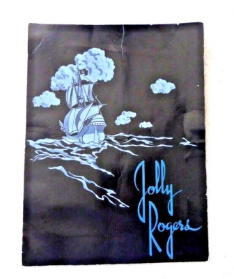 VINTAGE MENU JOLLY ROGERS PRESUMABLY SAN FRANCISCO BAY AREA CA  1950'S