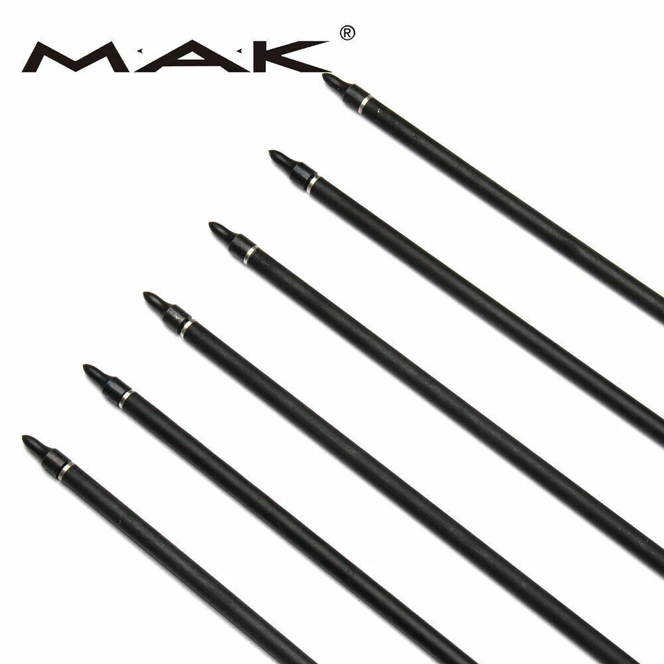 31/33'' Carbon Arrows Turkey Feather Spine 500 7.6mm Archery Hunting Shooting - Image 3 of 4