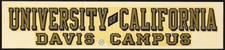 UC Davis Campus _RARE_ ORIGINAL 1960's Decal vtg University of California Aggies