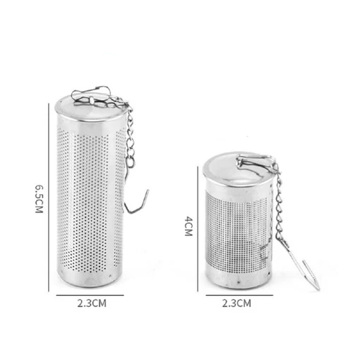 2 Pcs Stainless Steel Tea Infuser & Strainer Fine Mesh Tea Ball With Chain Hook - Picture 4 of 11