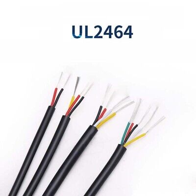 UL2464 Signal Kable 2/3/4 adrig 22AWG 80℃ 300V Weiß Schwarz PVC Flexibel Draht 