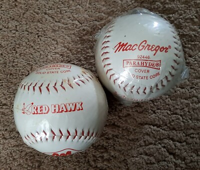 Lot De 6 Couvertures De Base MacGregor Softball - 12 Pouces, Blanches, Neuves
