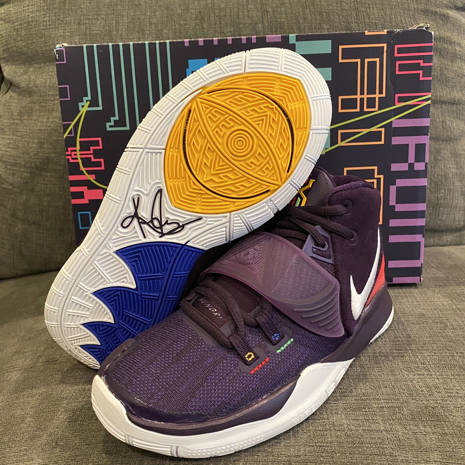 nike kyrie irving kids purple