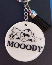 Acrylic/vinyl charm keychain asst.
