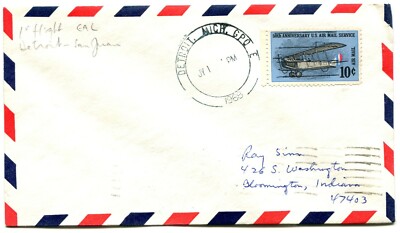 Eastern Airlines First Flight Detroit Michigan - San Juan Puerto Rico - RARE