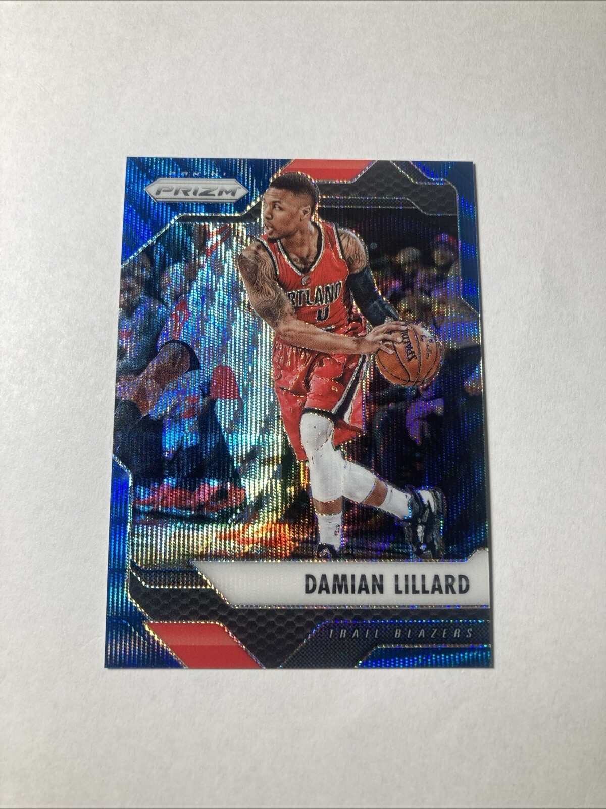 2016-17 Panini Prizm Damian Lillard #271 Blue Wave Prizm 99/99 (Last print card)