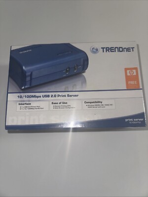 TRENDNET  10/100 MBPS 1-PORT PRINT SERVER TE100-P1U USB 2.0 High SPEED BRAND NEW