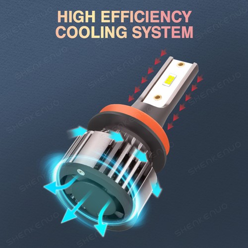 9005+H11 Combo Hi/Lo LED Headlight Bulb Kit For 07-18 Chevy Silverado 1500 250 - Picture 9 of 13