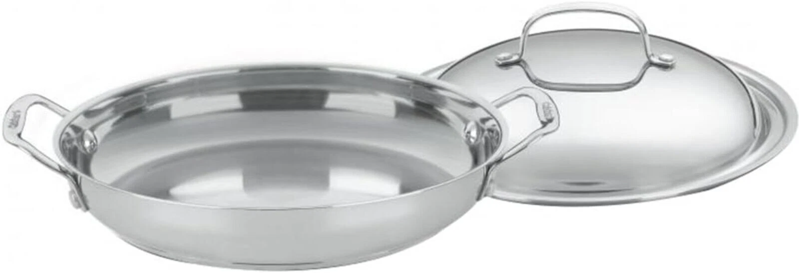 NEW Cuisinart 12" Everyday Pan with Dome Lid Model 725-30D, Stainless Steel