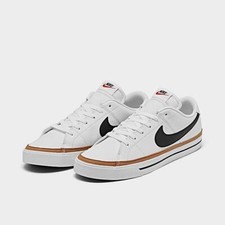 Nike Court Legacy GS White Black Desert Orchard DA5380-102 Youth Women's