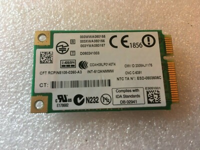 IBM Lenovo Thinkpad Intel Ultimate Wireless N Card R500 Dual Band GENUINE
