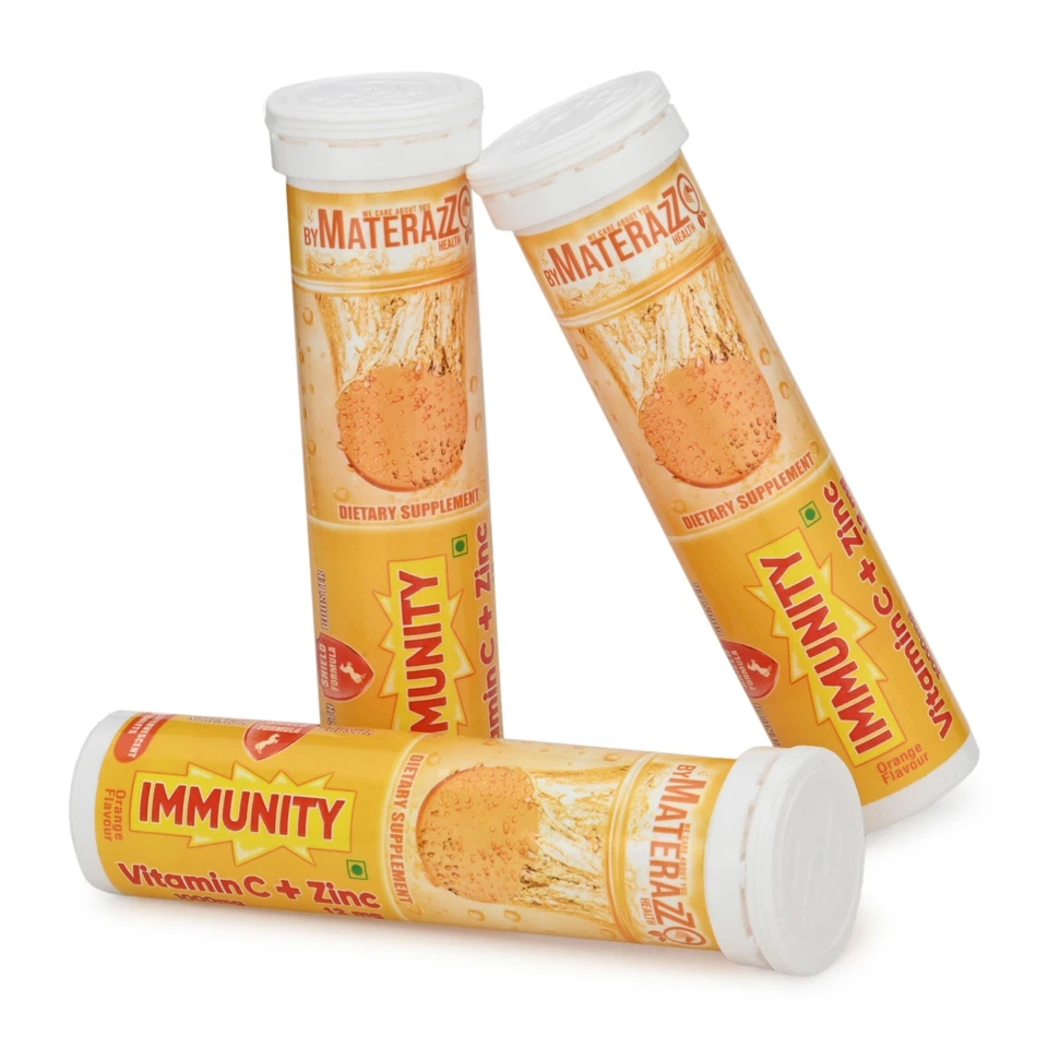Vitamina C+ 60 Comprimidos FRESCOS NUEVOS Zinc Sabor Naranja Efervescente Máxima Absorción Foto 4 de 4