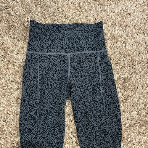 Athleta Salutation Stash II Tight Leggings XXS Blue Leopard Cheetah Print Womens - Bild 3 von 13