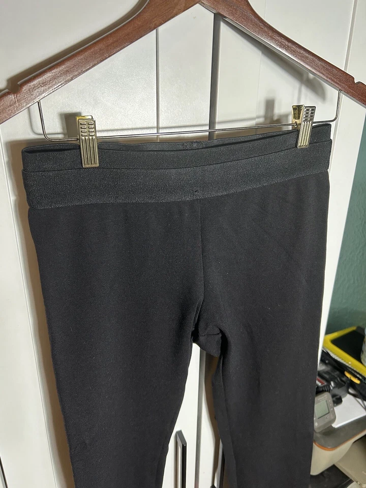 BCBGMAXAZRIA Mujer Elástico Masón Leggings Negros Talla Mediana Foto 4 de 4
