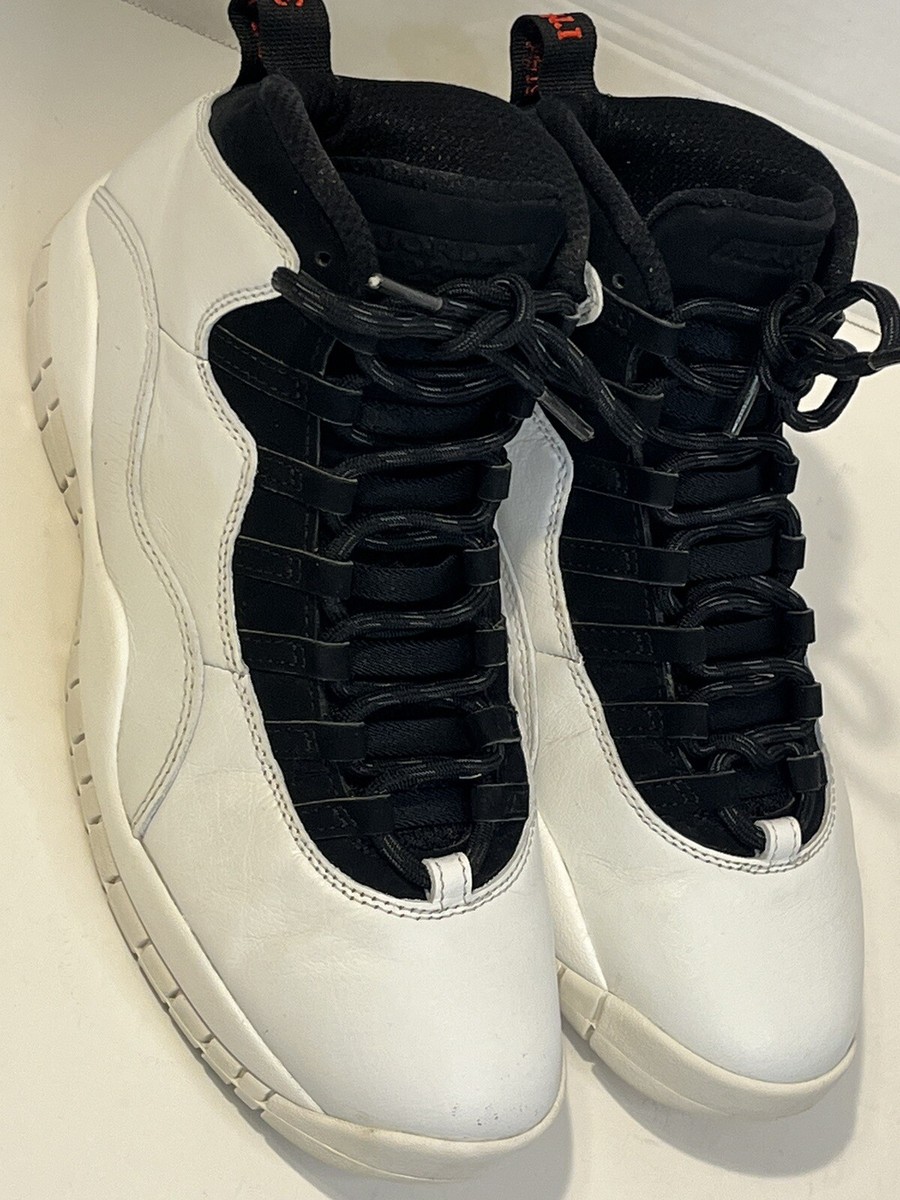 NIKE/AIR JORDAN RETRO 10 スニーカー/28.0cm/WHT Air Jordan 10 Retro Sneaker in White/Black/lt Steel Grey/Dk Powder
