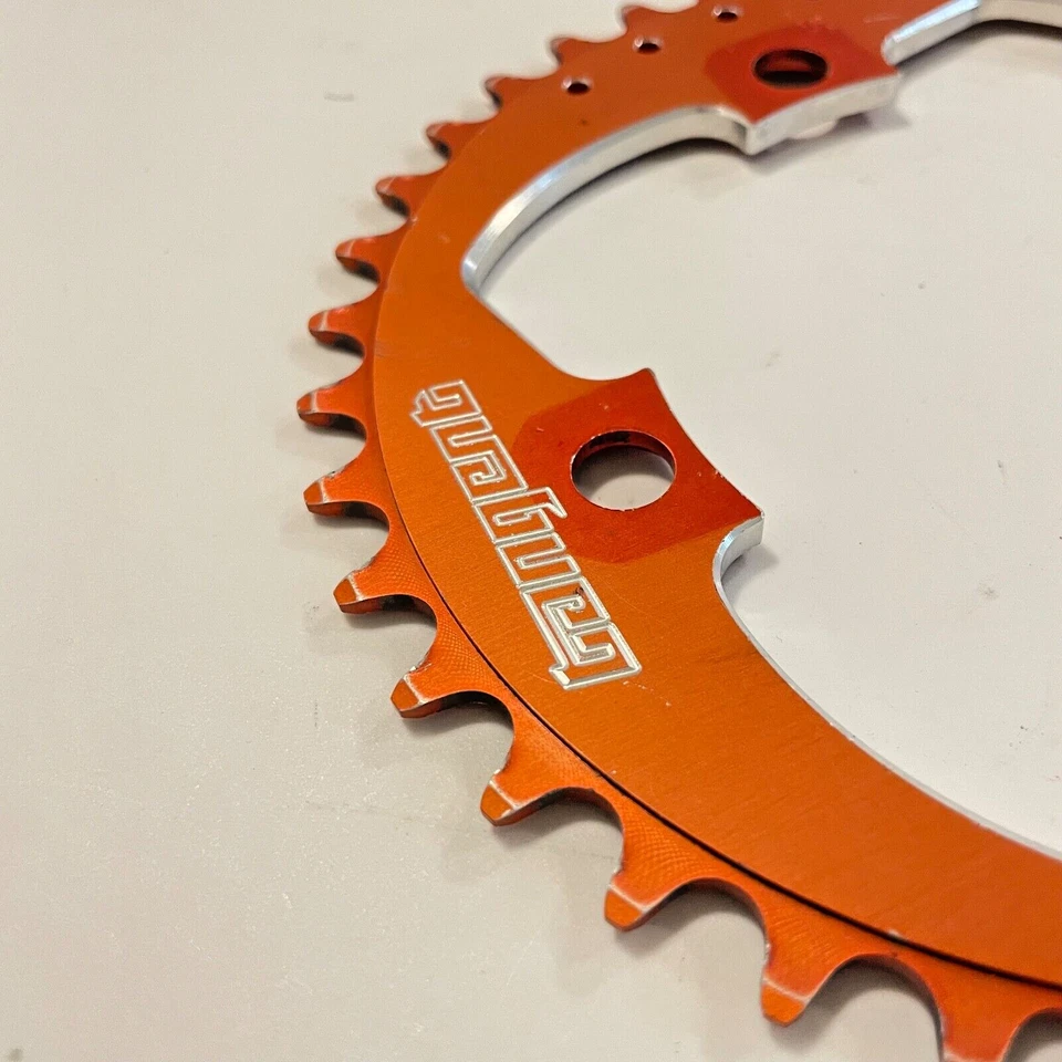 Plato Tangent 4 Pernos 39T Diente Mid School Piñón Rojo CNC 104 BCD Foto 2 de 3