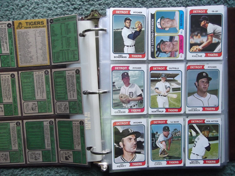 (10)1970's, 1980's DETROIT TIGERS COMPLETE TEAM SET LOT, TOPPS FLEER DONRUSS - Image 2 of 4