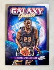 23-24 Topps Chrome Cosmic Galaxy Greats Metta World Peace Card No GG-14
