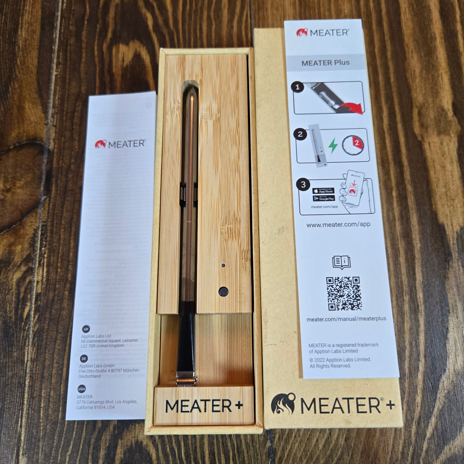 Wireless Meat Thermometer Meater Plus Digital Extended Bluetooth Traeger-image