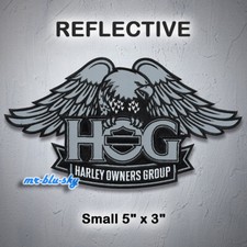 Small Reflective Eagle Patch  Harley Davidson Owners Group H.O.G.
