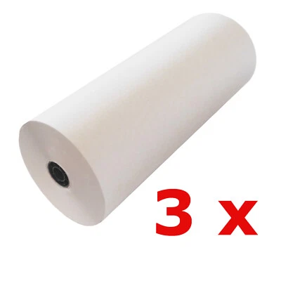 VEXXOS 3 Rollen Schrenzpapier hellgrau/grau 50 cm x 200 lfm 80g/m² 1Rolle=8kg (GW)
