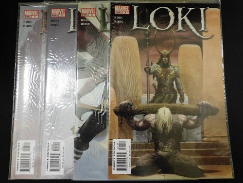 LOKI 1-4 MARVEL COMIC SET KOMPLETT THOR AVENGERS ROB RODI ESAD RIBIC 2004 NM