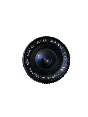 COATED SUPER ALBINAR AUTO 1:2.8 f=28mm LENS 