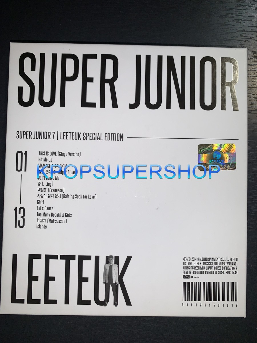 Super Junior 7th Album This is Love Special Edition Leeteuk