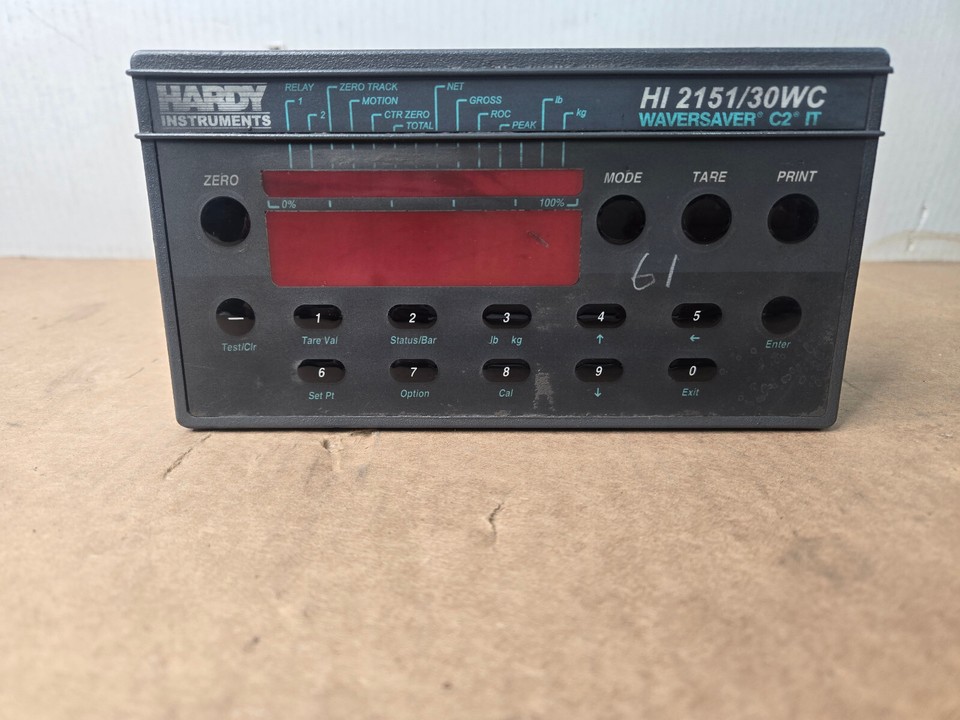 Hardy Instruments Waversaver C2 IT HI 2151/30WC Weight Controller Power