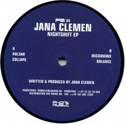Jana Clemen - Nightshift EP (12'', EP) (Very Good (VG)) - 2603588151