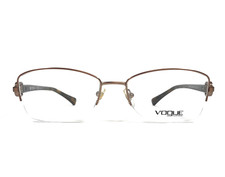 Vogue Eyeglasses Frames VO3985-B 756-S Brown Tortoise Square Half Rim 54-17-135