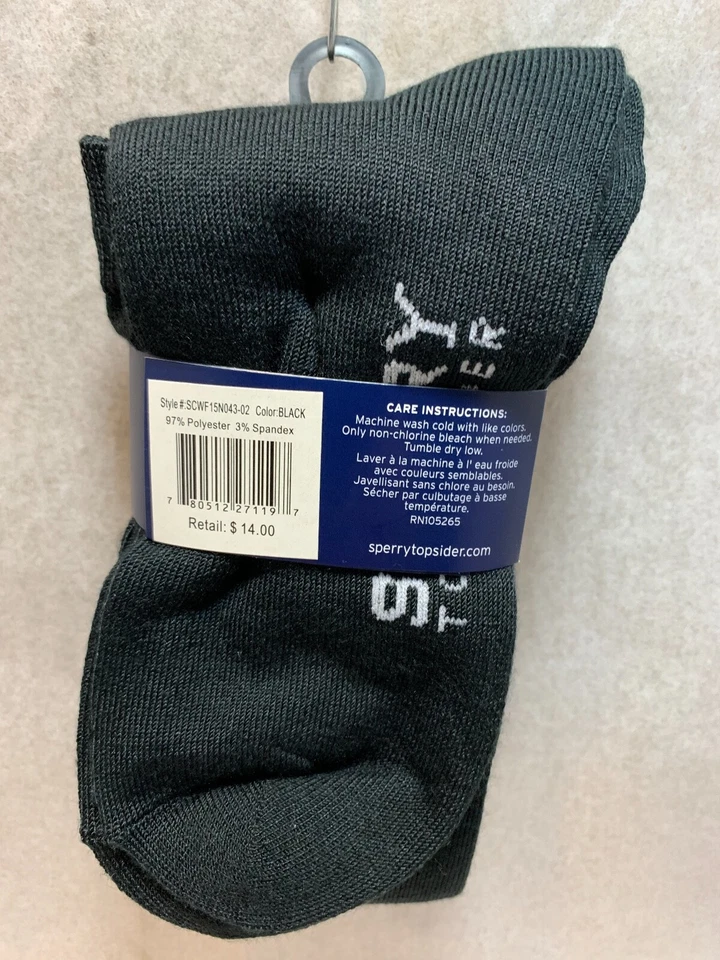 NUEVO PAQUETE DE 2X2 PARES CALCETINES HASTA LA RODILLA SPERRY TOP SIDER MUJER TALLA 5-10 Foto 2 de 2