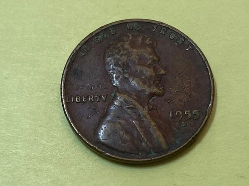 1955-D LINCOLN WHEAT PENNEY ONE CENT
