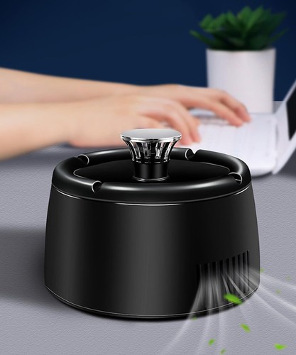 Smokeless Ashtray Smoke Removing Ashtray Multifunctional 2 in 1 Air Purifier ... - Picture 6 of 6