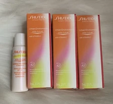 3 x Shiseido Urban Environment Vita-Clear SPF42 Sunscreen With Vitamin C ~ 7ml E