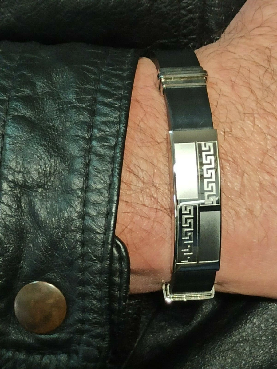 Greek Key Bracelet Eternity Bracelet HANDMADE Men Bangle Meandro